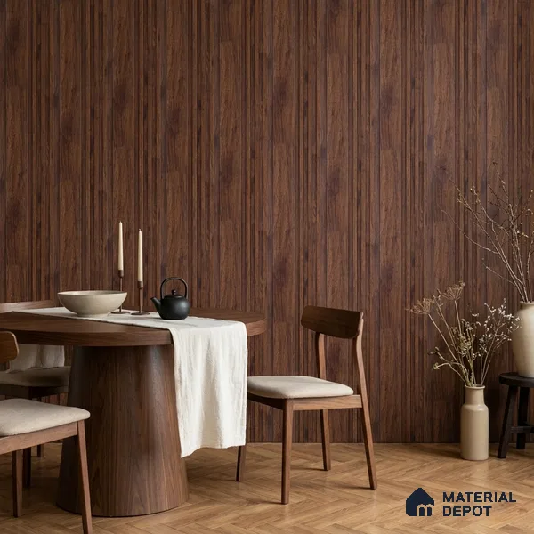 Wooden Look PN 06790 8 ft x 4.9 inch Charcoal Panel - 12 mm | Suitable for Living Room, Bedroom & TV Cabinet | Width is Subjected to 5% Variation
