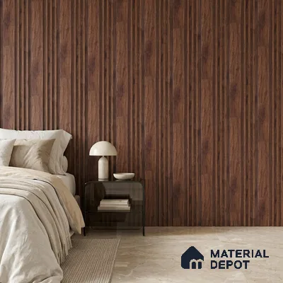Wooden Look PN 06790 8 ft x 4.9 inch Charcoal Panel - 12 mm | Suitable for Living Room, Bedroom & TV Cabinet | Width is Subjected to 5% Variation