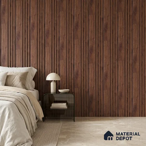 Wooden Look PN 06790 8 ft x 4.9 inch Charcoal Panel - 12 mm | Suitable for Living Room, Bedroom & TV Cabinet | Width is Subjected to 5% Variation