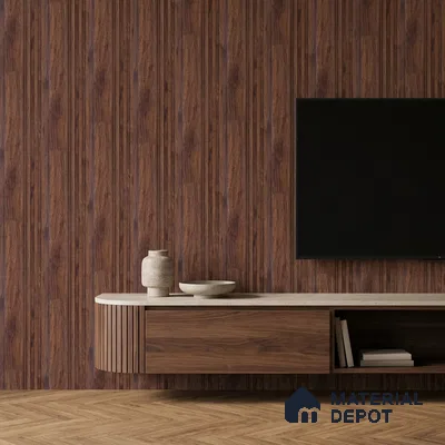 Wooden Look PN 06790 8 ft x 4.9 inch Charcoal Panel - 12 mm | Suitable for Living Room, Bedroom & TV Cabinet | Width is Subjected to 5% Variation