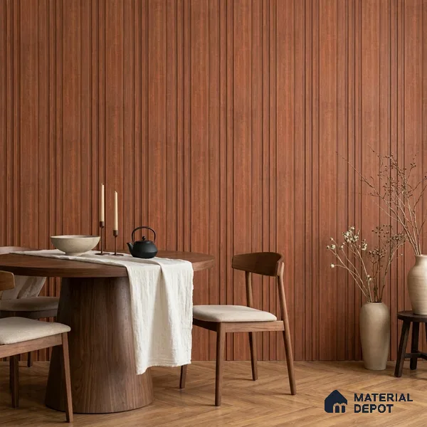 Wooden Look PN 06791 8 ft x 4.9 inch Charcoal Panel - 12 mm | Suitable for Living Room, Bedroom & TV Cabinet | Width is Subjected to 5% Variation