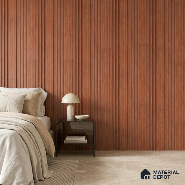 Wooden Look PN 06791 8 ft x 4.9 inch Charcoal Panel - 12 mm | Suitable for Living Room, Bedroom & TV Cabinet | Width is Subjected to 5% Variation
