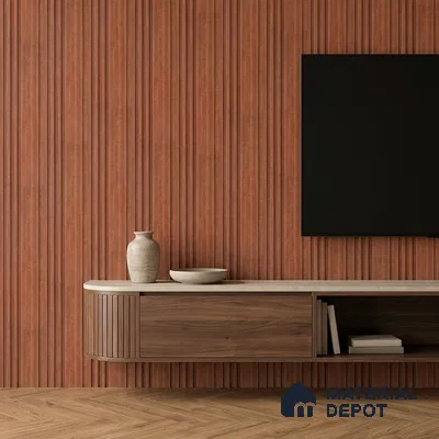 Wooden Look PN 06791 8 ft x 4.9 inch Charcoal Panel - 12 mm | Suitable for Living Room, Bedroom & TV Cabinet | Width is Subjected to 5% Variation