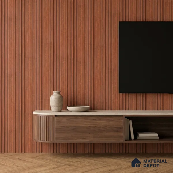 Wooden Look PN 06791 8 ft x 4.9 inch Charcoal Panel - 12 mm | Suitable for Living Room, Bedroom & TV Cabinet | Width is Subjected to 5% Variation