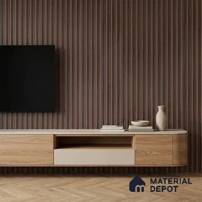 Wooden Look PN 06800 8 ft x 4.9 inch Charcoal Panel - 12 mm | Suitable for Living Room, Bedroom & TV Cabinet | Width is Subjected to 5% Variation
