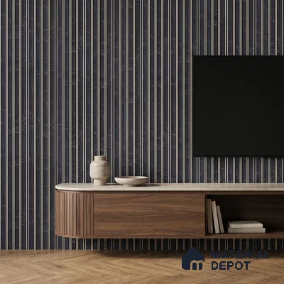 Graphite Black Marble Look PN 06801 8 ft x 4.9 inch Charcoal Panel - 12 mm | Suitable for Living Room, Bedroom & TV Cabinet | Width is Subjected to 5% Variation