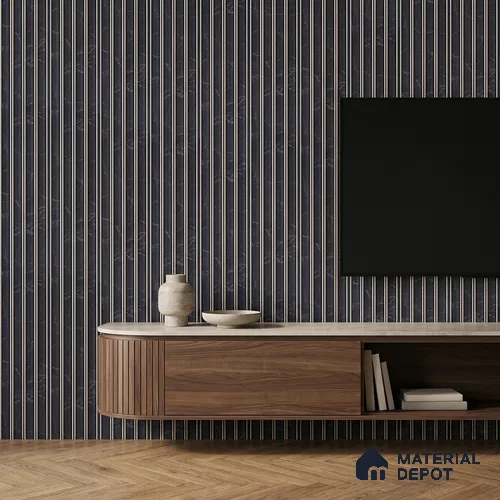 Graphite Black Marble Look PN 06801 8 ft x 4.9 inch Charcoal Panel - 12 mm | Suitable for Living Room, Bedroom & TV Cabinet | Width is Subjected to 5% Variation