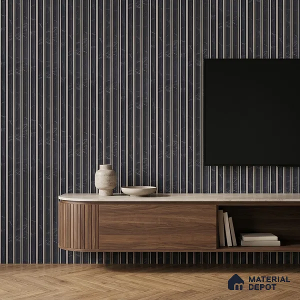 Graphite Black Marble Look PN 06801 8 ft x 4.9 inch Charcoal Panel - 12 mm | Suitable for Living Room, Bedroom & TV Cabinet | Width is Subjected to 5% Variation