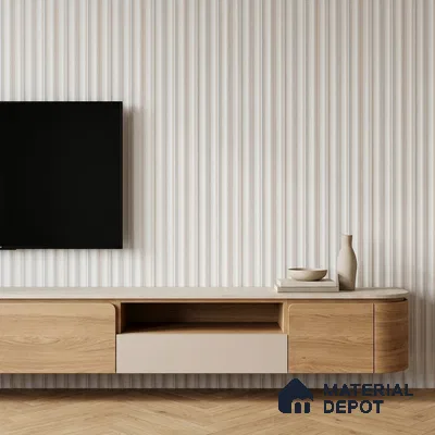 Dove Grey Plain Colour Look PN 06805 8 ft x 4.9 inch Charcoal Panel - 12 mm | Suitable for Living Room, Bedroom & TV Cabinet | Width is Subjected to 5% Variation