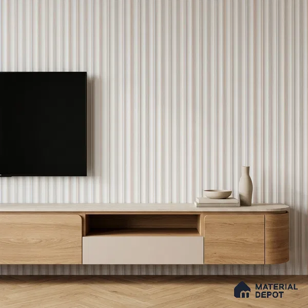 Dove Grey Plain Colour Look PN 06805 8 ft x 4.9 inch Charcoal Panel - 12 mm | Suitable for Living Room, Bedroom & TV Cabinet | Width is Subjected to 5% Variation