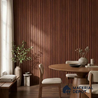 Wooden Look PN 06809 9.2 ft x 4.8 inch Charcoal Panel - 12 mm | Suitable for Living Room, Bedroom & TV Cabinet | Width is Subjected to 5% Variation
