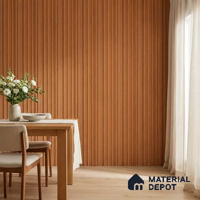 Wooden Look PN 06810 9.2 ft x 4.8 inch Charcoal Panel - 12 mm | Suitable for Living Room, Bedroom & TV Cabinet | Width is Subjected to 5% Variation
