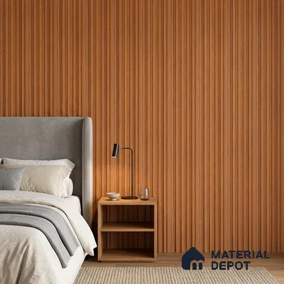 Wooden Look PN 06810 9.2 ft x 4.8 inch Charcoal Panel - 12 mm | Suitable for Living Room, Bedroom & TV Cabinet | Width is Subjected to 5% Variation
