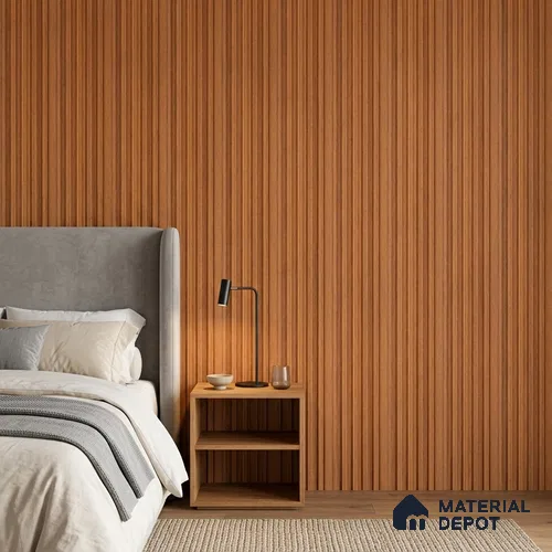 Wooden Look PN 06810 9.2 ft x 4.8 inch Charcoal Panel - 12 mm | Suitable for Living Room, Bedroom & TV Cabinet | Width is Subjected to 5% Variation