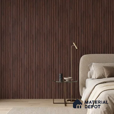 Wooden Look PN 06811 9.2 ft x 4.8 inch Charcoal Panel - 12 mm | Suitable for Living Room, Bedroom & TV Cabinet | Width is Subjected to 5% Variation