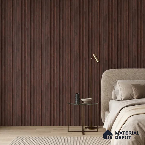 Wooden Look PN 06811 9.2 ft x 4.8 inch Charcoal Panel - 12 mm | Suitable for Living Room, Bedroom & TV Cabinet | Width is Subjected to 5% Variation