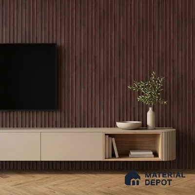 Wooden Look PN 06811 9.2 ft x 4.8 inch Charcoal Panel - 12 mm | Suitable for Living Room, Bedroom & TV Cabinet | Width is Subjected to 5% Variation