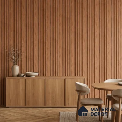 Wooden Look PN 06812 9.2 ft x 4.8 inch Charcoal Panel - 12 mm | Suitable for Living Room, Bedroom & TV Cabinet | Width is Subjected to 5% Variation