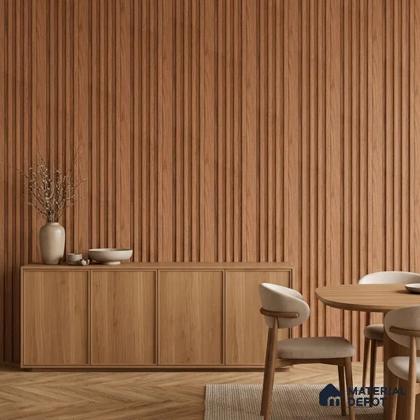 Wooden Look PN 06812 9.2 ft x 4.8 inch Charcoal Panel - 12 mm | Suitable for Living Room, Bedroom & TV Cabinet | Width is Subjected to 5% Variation