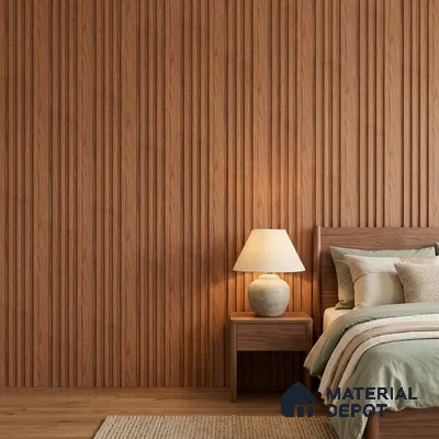 Wooden Look PN 06812 9.2 ft x 4.8 inch Charcoal Panel - 12 mm | Suitable for Living Room, Bedroom & TV Cabinet | Width is Subjected to 5% Variation
