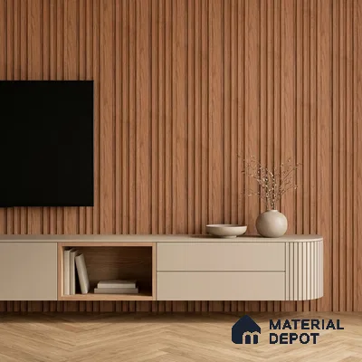 Wooden Look PN 06812 9.2 ft x 4.8 inch Charcoal Panel - 12 mm | Suitable for Living Room, Bedroom & TV Cabinet | Width is Subjected to 5% Variation