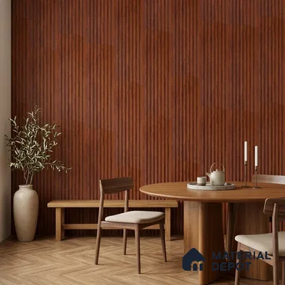 Wooden Look PN 06813 9.2 ft x 4.8 inch Charcoal Panel - 12 mm | Suitable for Living Room, Bedroom & TV Cabinet | Width is Subjected to 5% Variation