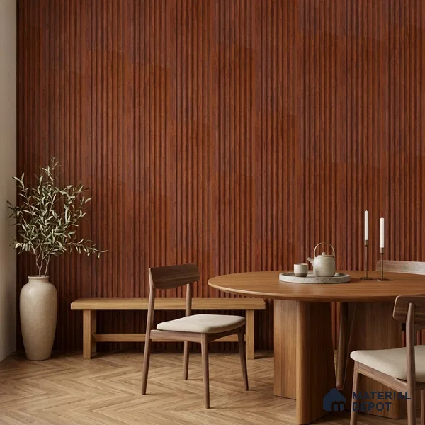 Wooden Look PN 06813 9.2 ft x 4.8 inch Charcoal Panel - 12 mm | Suitable for Living Room, Bedroom & TV Cabinet | Width is Subjected to 5% Variation