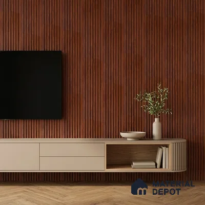 Wooden Look PN 06813 9.2 ft x 4.8 inch Charcoal Panel - 12 mm | Suitable for Living Room, Bedroom & TV Cabinet | Width is Subjected to 5% Variation