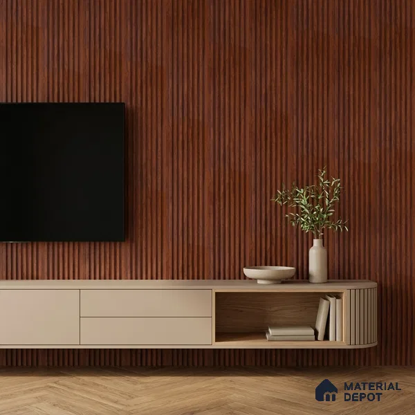 Wooden Look PN 06813 9.2 ft x 4.8 inch Charcoal Panel - 12 mm | Suitable for Living Room, Bedroom & TV Cabinet | Width is Subjected to 5% Variation
