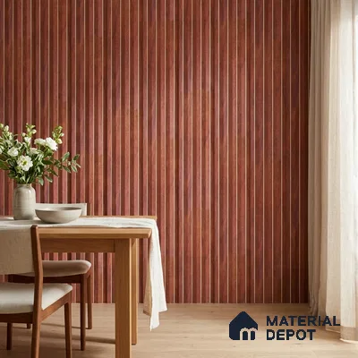 Wooden Look PN 06815 9.2 ft x 4.8 inch Charcoal Panel - 12 mm | Suitable for Living Room, Bedroom & TV Cabinet | Width is Subjected to 5% Variation