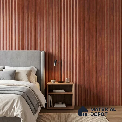 Wooden Look PN 06815 9.2 ft x 4.8 inch Charcoal Panel - 12 mm | Suitable for Living Room, Bedroom & TV Cabinet | Width is Subjected to 5% Variation