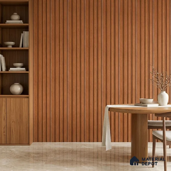 Wooden Look PN 06816 9.2 ft x 4.8 inch Charcoal Panel - 12 mm | Suitable for Living Room, Bedroom & TV Cabinet | Width is Subjected to 5% Variation