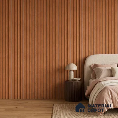 Wooden Look PN 06816 9.2 ft x 4.8 inch Charcoal Panel - 12 mm | Suitable for Living Room, Bedroom & TV Cabinet | Width is Subjected to 5% Variation