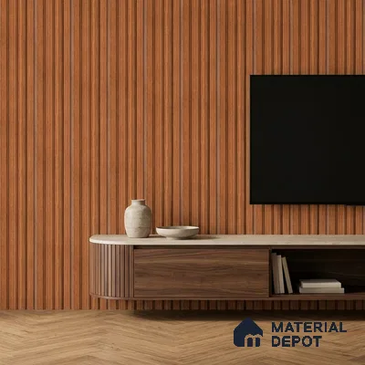 Wooden Look PN 06816 9.2 ft x 4.8 inch Charcoal Panel - 12 mm | Suitable for Living Room, Bedroom & TV Cabinet | Width is Subjected to 5% Variation