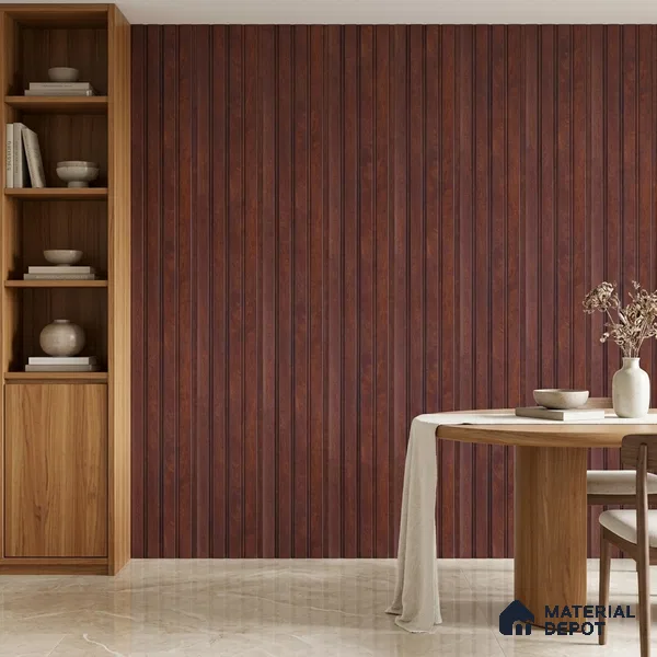 Wooden Look PN 06817 9.2 ft x 4.8 inch Charcoal Panel - 12 mm | Suitable for Living Room, Bedroom & TV Cabinet | Width is Subjected to 5% Variation