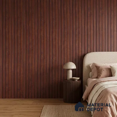 Wooden Look PN 06817 9.2 ft x 4.8 inch Charcoal Panel - 12 mm | Suitable for Living Room, Bedroom & TV Cabinet | Width is Subjected to 5% Variation
