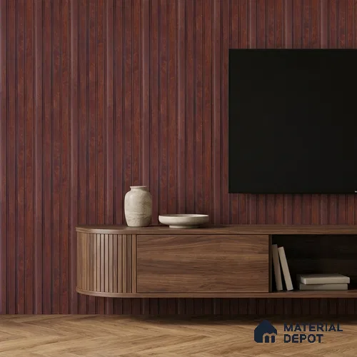 Wooden Look PN 06817 9.2 ft x 4.8 inch Charcoal Panel - 12 mm | Suitable for Living Room, Bedroom & TV Cabinet | Width is Subjected to 5% Variation