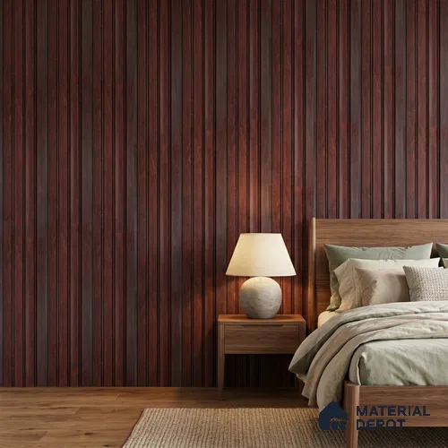 Wooden Look PN 06818 9.2 ft x 4.8 inch Charcoal Panel - 12 mm | Suitable for Living Room, Bedroom & TV Cabinet | Width is Subjected to 5% Variation