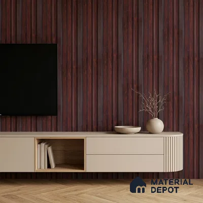 Wooden Look PN 06818 9.2 ft x 4.8 inch Charcoal Panel - 12 mm | Suitable for Living Room, Bedroom & TV Cabinet | Width is Subjected to 5% Variation