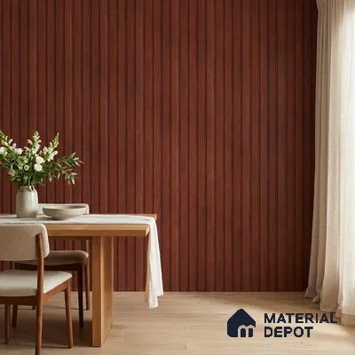 Wooden Look PN 06820 9.2 ft x 4.8 inch Charcoal Panel - 12 mm | Suitable for Living Room, Bedroom & TV Cabinet | Width is Subjected to 5% Variation