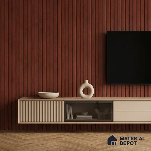 Wooden Look PN 06820 9.2 ft x 4.8 inch Charcoal Panel - 12 mm | Suitable for Living Room, Bedroom & TV Cabinet | Width is Subjected to 5% Variation