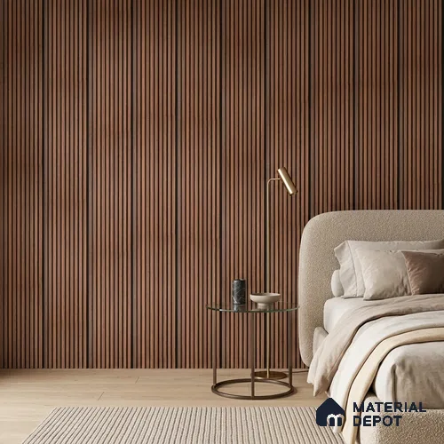 Wooden Look PN 06821 9.2 ft x 6 inch Charcoal Panel - 10 mm | Suitable for Living Room, Bedroom & TV Cabinet | Width is Subjected to 5% Variation