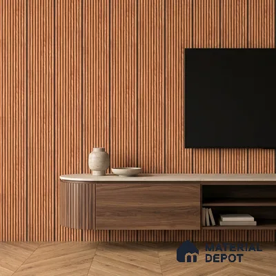 Wooden Look PN 06826 9.2 ft x 6 inch Charcoal Panel - 10 mm | Suitable for Living Room, Bedroom & TV Cabinet | Width is Subjected to 5% Variation