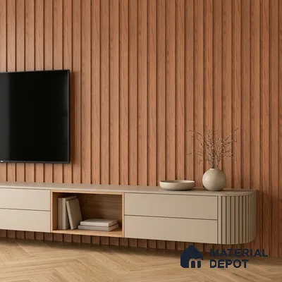 Wooden Look PN 06834 9.2 ft x 4.9 inch Charcoal Panel - 12 mm | Suitable for Living Room, Bedroom & TV Cabinet | Width is Subjected to 5% Variation