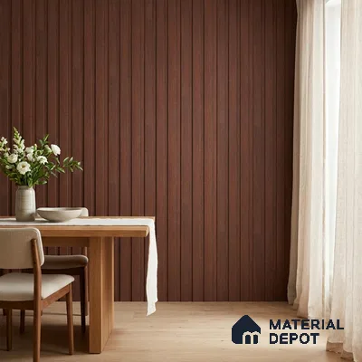 Wooden Look PN 06835 9.2 ft x 4.9 inch Charcoal Panel - 12 mm | Suitable for Living Room, Bedroom & TV Cabinet | Width is Subjected to 5% Variation