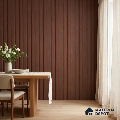Wooden Look PN 06835 9.2 ft x 4.9 inch Charcoal Panel - 12 mm | Suitable for Living Room, Bedroom & TV Cabinet | Width is Subjected to 5% Variation