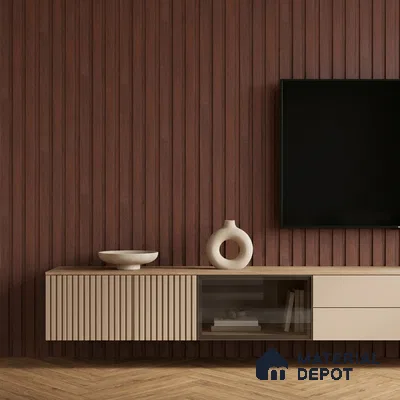 Wooden Look PN 06835 9.2 ft x 4.9 inch Charcoal Panel - 12 mm | Suitable for Living Room, Bedroom & TV Cabinet | Width is Subjected to 5% Variation