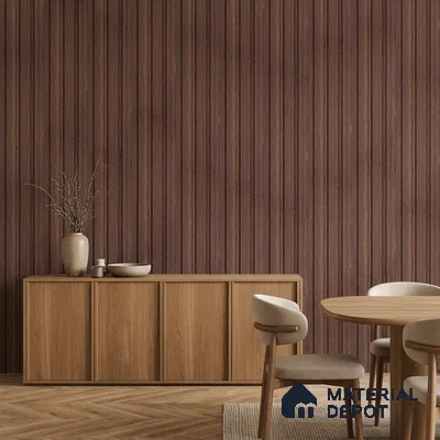 Wooden Look PN 06837 9.2 ft x 4.9 inch Charcoal Panel - 12 mm | Suitable for Living Room, Bedroom & TV Cabinet | Width is Subjected to 5% Variation