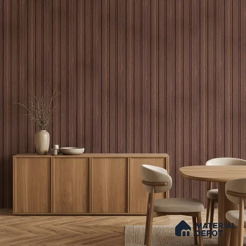 Wooden Look PN 06837 9.2 ft x 4.9 inch Charcoal Panel - 12 mm | Suitable for Living Room, Bedroom & TV Cabinet | Width is Subjected to 5% Variation