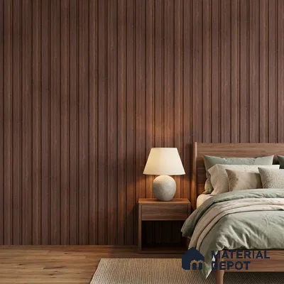 Wooden Look PN 06837 9.2 ft x 4.9 inch Charcoal Panel - 12 mm | Suitable for Living Room, Bedroom & TV Cabinet | Width is Subjected to 5% Variation